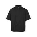 Kng 5XL Lightweight Short Sleeve Black Chef Coat 2578BLK5XL